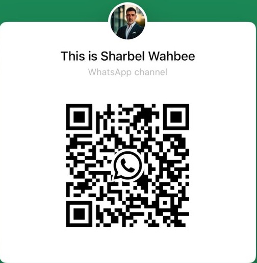 Scan to join Sharbel Wahbee WhatsApp Channel